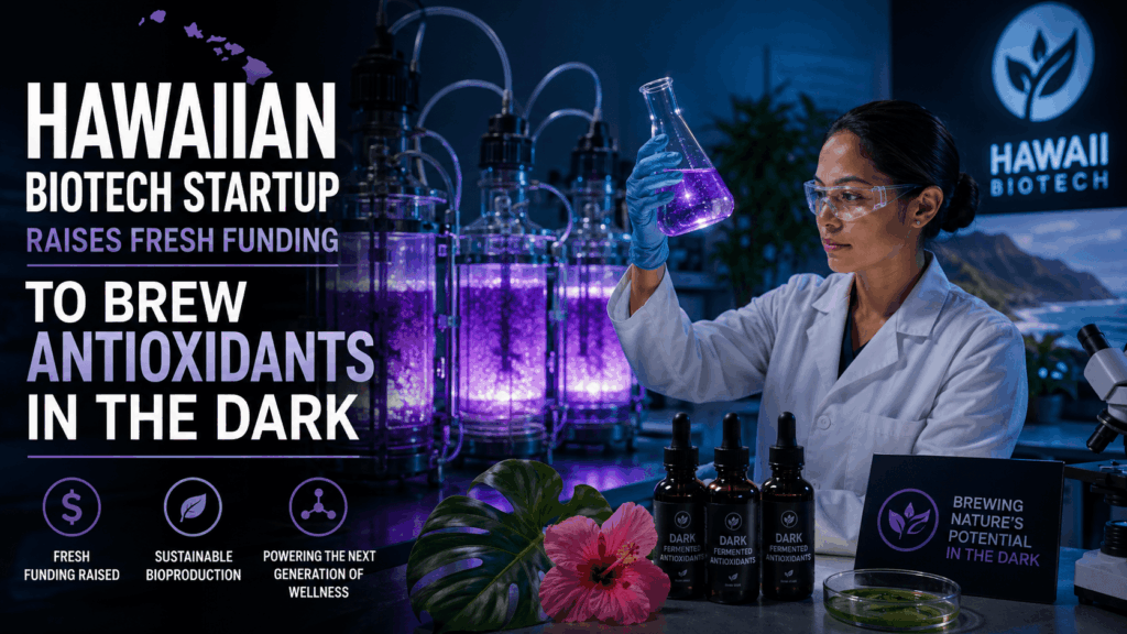 Hawaiian Biotech Startup Raises Fresh Funding to Brew Antioxidants in the Dark