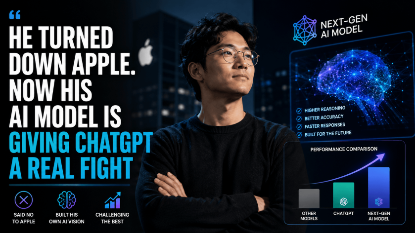 He Turned Down Apple. Now His AI Model Is Giving ChatGPT a Real Fight
